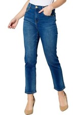 DG2 by Diane Gilman Virtual Stretch Denim StraightLeg CropJean Midtone