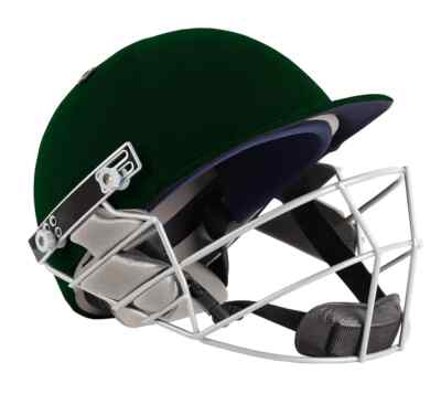 Star Steel Cricket Helmet Adult Size Green