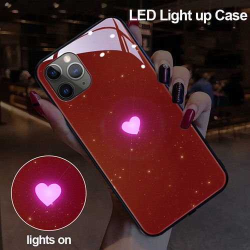 Coque téléphone LED Induction Light-up Love Heart pour iPhone 16 15 14 Pro Max - Photo 8 sur 10