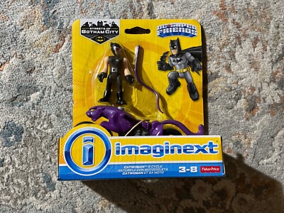 Fisher Price DC Super Friends Catwoman With Cat And Cycle 2014 Imaginext
