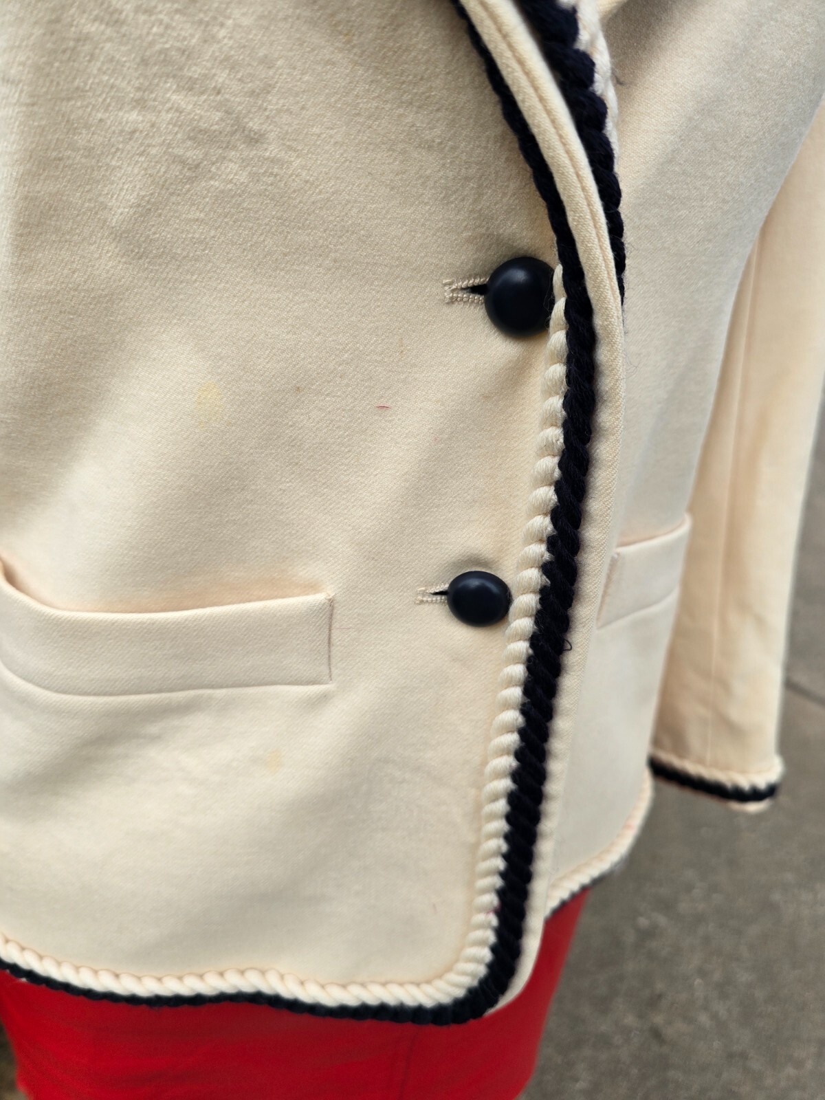 Vintage YSL Yves Saint Laurent Ladie's Blazer Jacket SZ 38 RIVE GAUCHE 70's/80's thumbnail 5