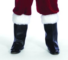 Santa Claus Deluxe Adult Boot Toppers Costume Christmas-Shoe Tops-Faux Fur-NEW 