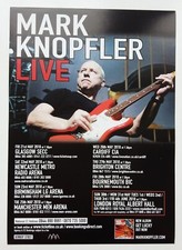 MARK KNOPFLER TOUR CONCERT FLYER 2010 UK Get Lucky Dire Straits Pop Rock Music