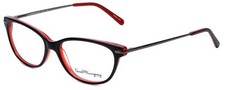 Calabria Ernest 4644 Cat-Eye Reading Glasses 7.00 Black Red Women
