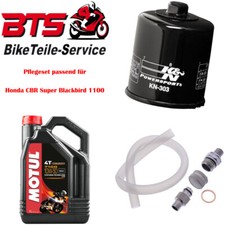 Set 4L Oil, Filter, Drain Plug Fits Honda CBR Super Blackbird 1100 22
