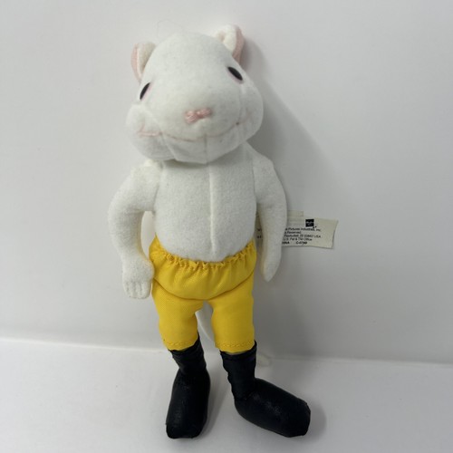 Hasbro Rare Stuart Little Mini Plush 8" Mouse w/ Boots Yellow Short Stuffed Toy - Picture 22 of 24