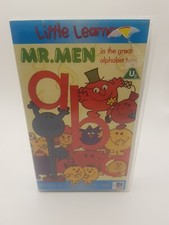 MR MEN IN THE GREAT ALPHABET HUNT LITTLE LEARNERS PAL VHS VIDEO KIDS CHILDREN