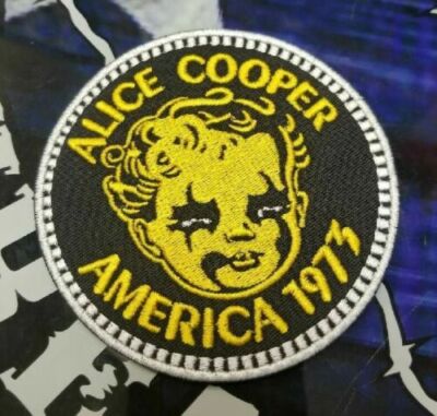 EMBROIDERED ALICE COOPER 1973 ROCK BAND PATCH (Please Read Ad)