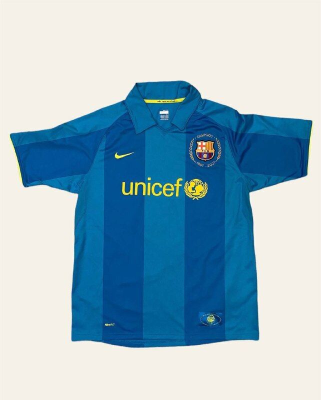 Messi #19 Barcelona 2007-2008 Camp Nou 50 Year Anniversary Vintage Jersey  LPF