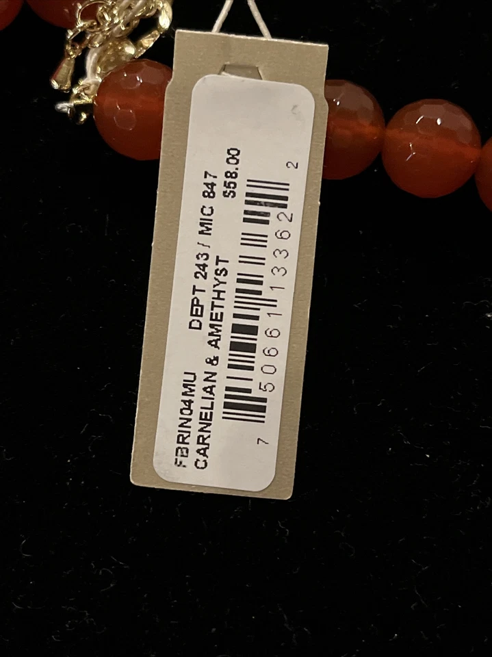 Barse FBRIN04MU сердолик и аметист подвеска ожерелье новый с Ярлыками - Изображение 4 из 4