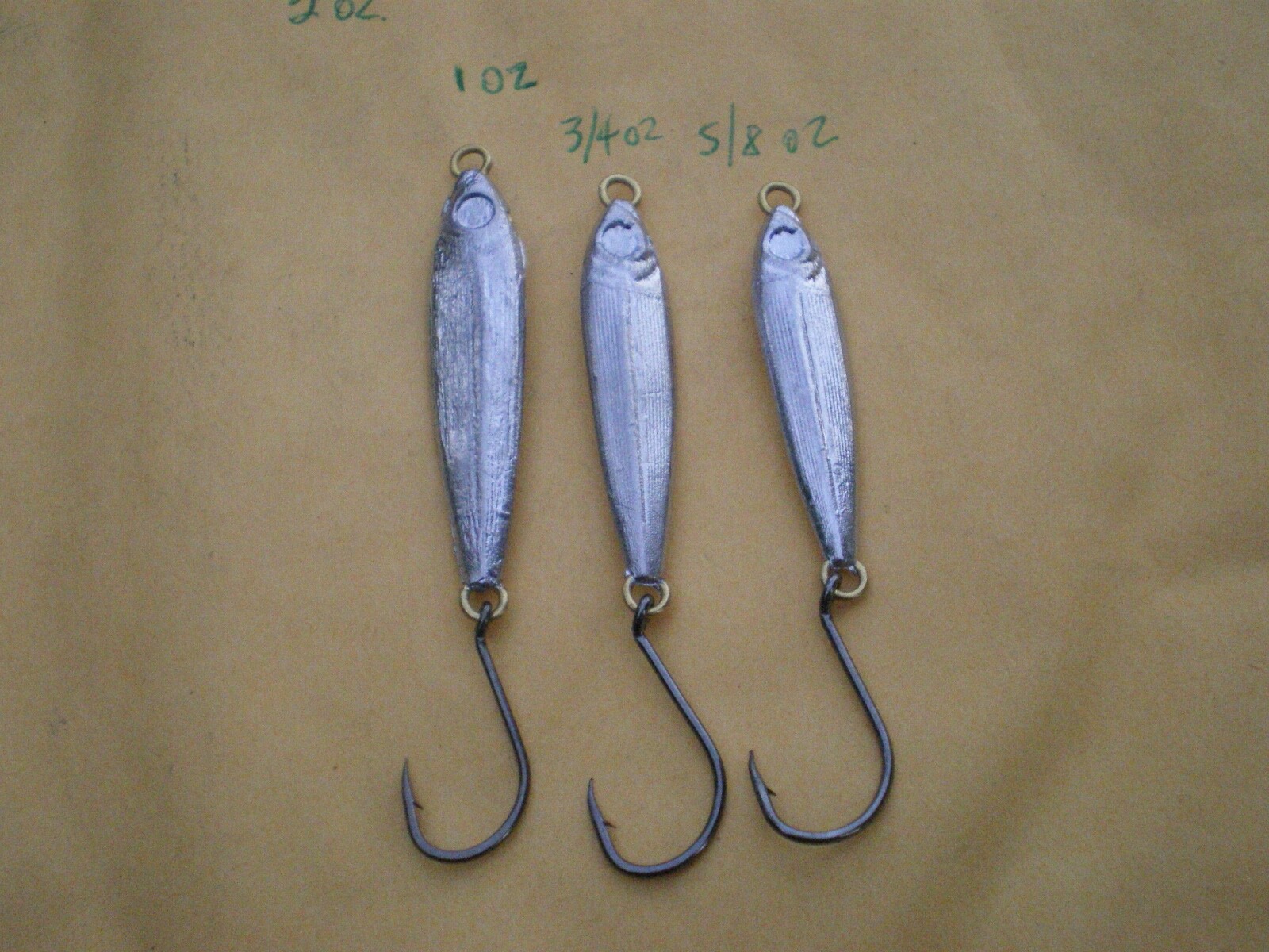 10 Jig Aciughetta Salata Non Dipinta 4 Oz - Pesca In Acqua Dolce E Salata - Esce Piombo