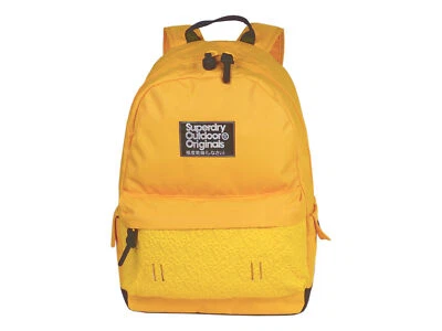 Superdry Rucksack Herren Montana GELB leicht groß Tasche XL Freizeit Schultasche