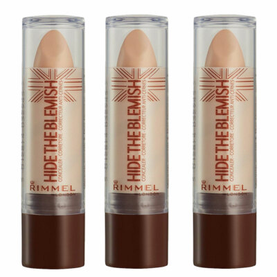 (3 Pack) NEW Rimmel Hide The Blemish Concealer (w/clear cap) Golden Beige