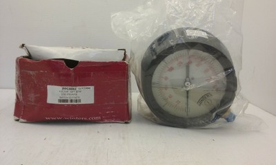 WINTERS PPC5082 PROCESS PRESSURE GAUGE, 4-1/2'', 1/4'' NPT, 0-30 PSI/KPA BLACK NIB