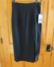 SERGIO HUDSON x TARGET NWT SIZE S HIGH WAIST SIDE SLIT PENCIL DRESS SOLID BLACK