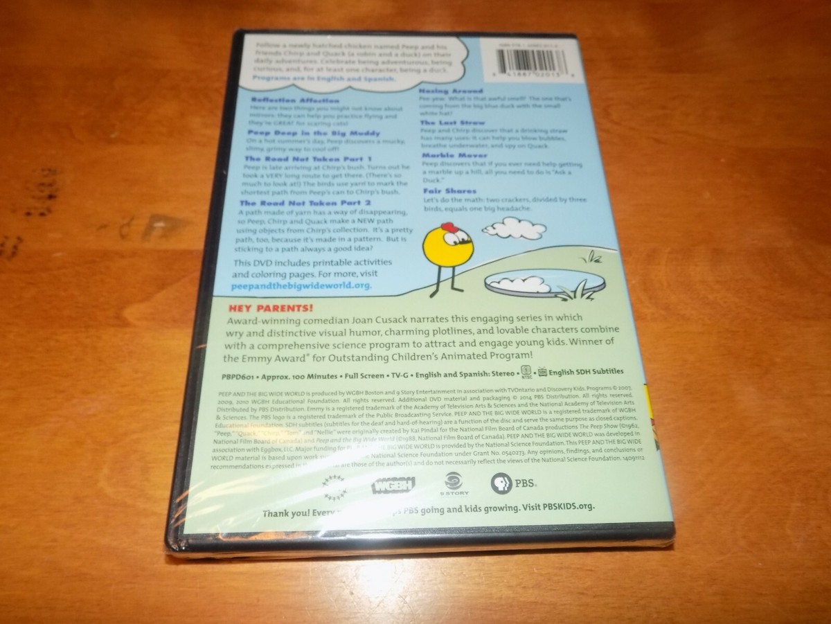 PEEP DISCOVERS PEEP AND THE BIG WIDE WORLD PBS TV Classic RARE DVD