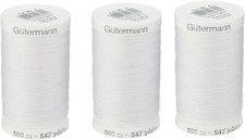 Sew-All, All Purposethread 547 Yards-Black Thread 3 Pack White 