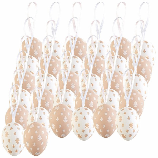 Infactory Ostern Deko: 32Er-Set Deko-Ostereier Zum AufhäNgen, Je 35 X 49 Mm-image