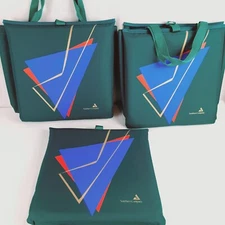 Southern Company Vintage Stadium Bleacher Cushioned Seat Pads Set of 4 W/ 2 bags