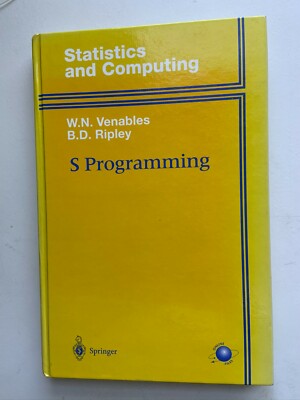 S Programming (Statistics and Computing), Venables, Ripley 9780387989662 New-,