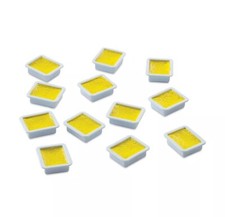 PRANG Half Pan YELLOW Square Refills for Watercolor Paint Sets 12 Pans/Box 08003