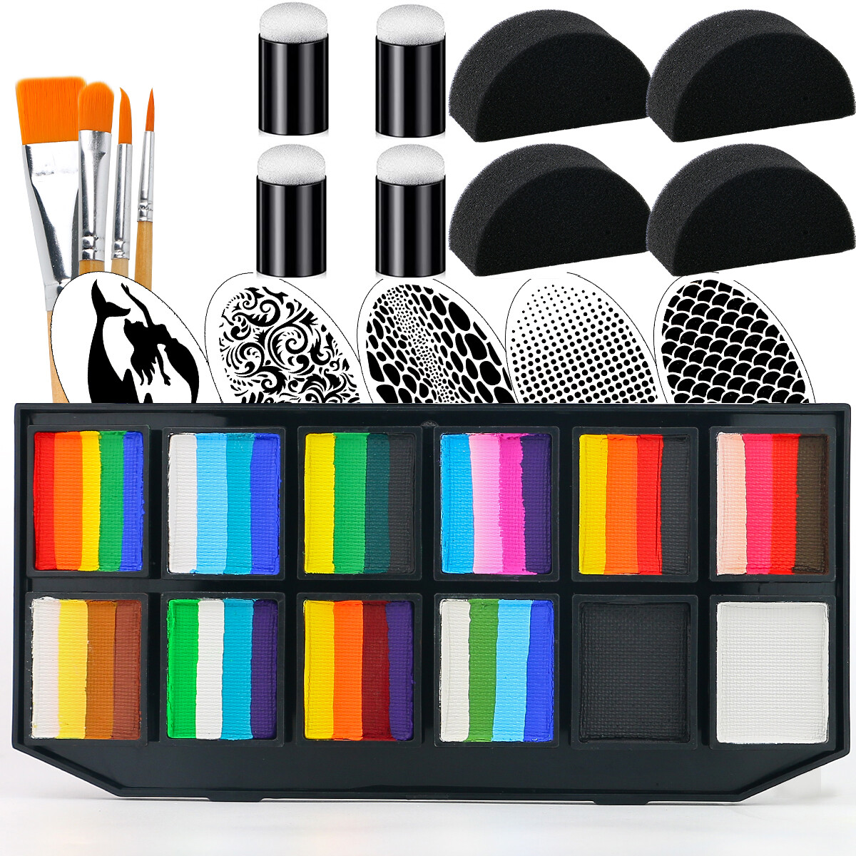 Set De 8 Pinceaux Rose Bowitzki – Formes Variées – Pour Acrylique, Aquarelle, Huile, Gouache