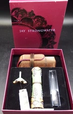 Jay Strongwater Spray Perfume Bottle Atomizer, Funnel, Dropper & Case Set, NIB