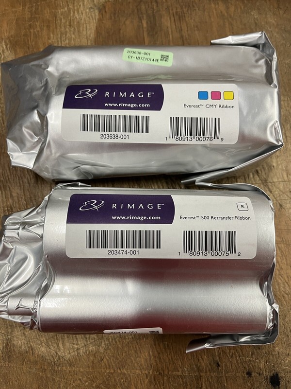Rimage Everest I/II/III CMY Ribbon and Retransfer Set (203638-001/203474-001)