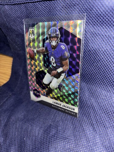 Lamar Jackson RARE SILVER REFRACTOR PRIZM INVESTMENT CARD MOSAIC - Picture 6 of 7