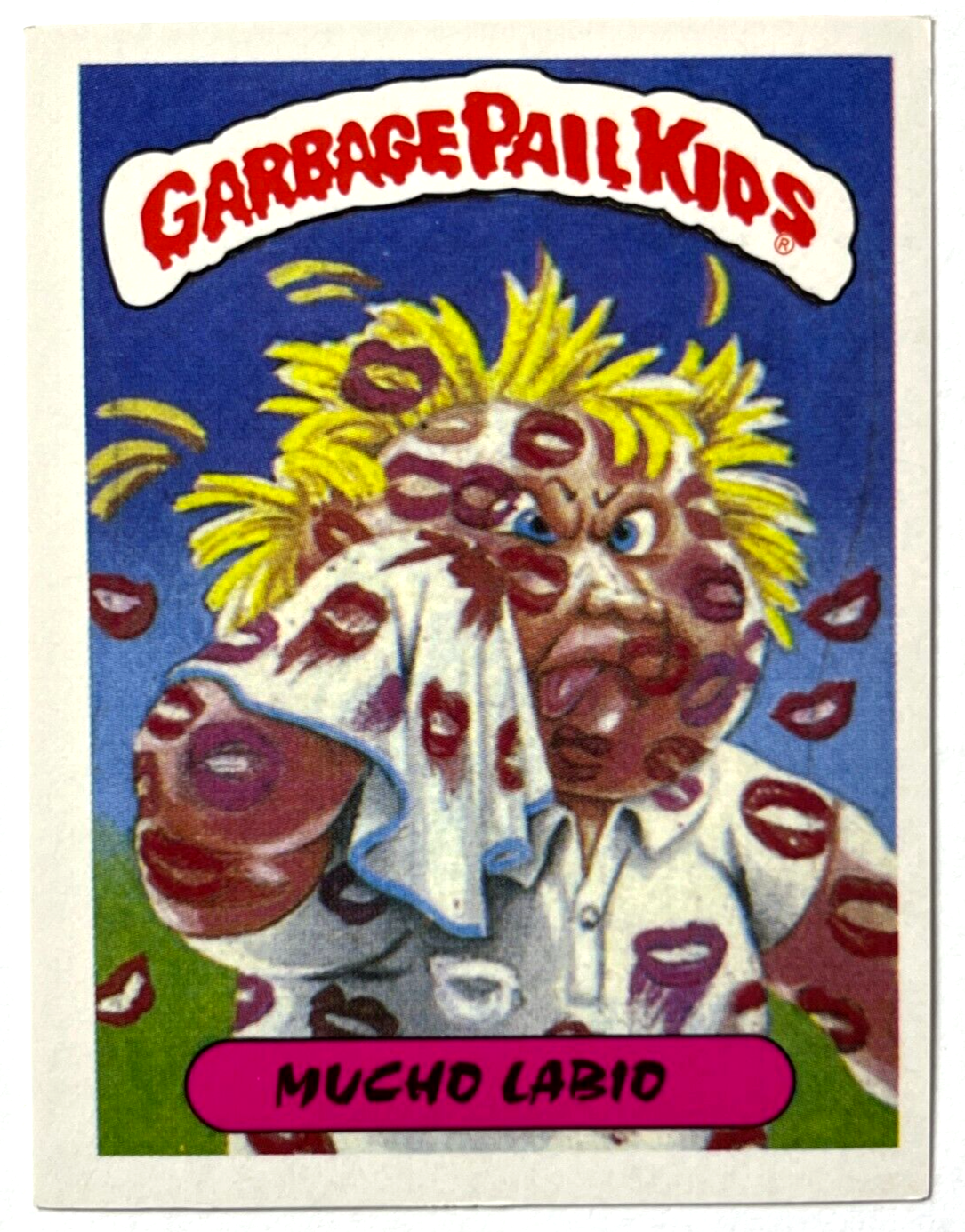 1988 Garbage Pail Kids Sticker Reedition #059 Nicky Hickey Peru Edition