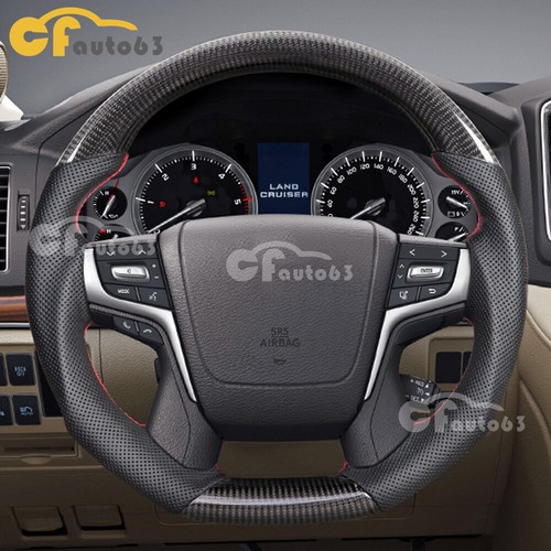 Real Carbon Fiber Steering Wheel Fits Toyota Land Cruiser LC200 Alphard 2016+ - Bild 1 von 10