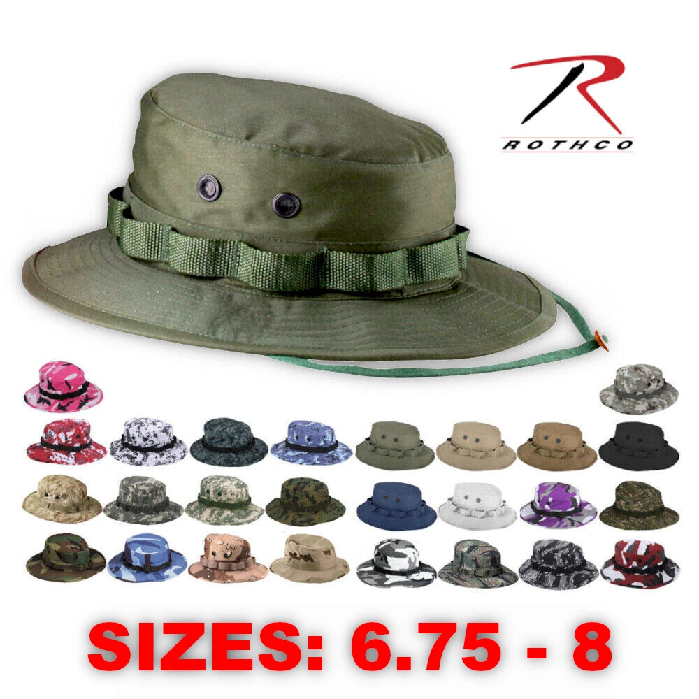 Rothco Tactical Military Camo Bucket-Wide Brim Sun Fishing Boonie