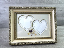 Ornate Gold Frame w/ Dried Flowers  Sentimental Words Home Decor Gift