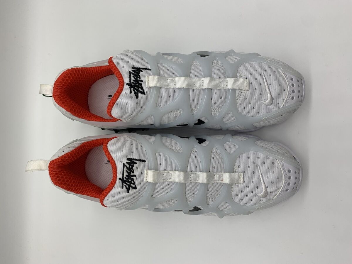 Nike x Stussy - Air Zoom Spiridon Kukini White Sneakers Mens Nike x Stussy - Air Zoom Spiridon Kukini White Sneakers Mens