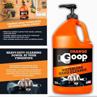 Goop 128-oz Orange Hand Soap Removes dirt, grime, oil, grease, paint, tar, Ink