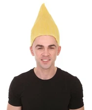 Adult Yellow Wig for Cosplay Troll Fantasy Halloween Cosplay Party Hair HM-363A