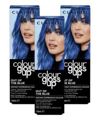 3x Clairol Colour Gloss Up - Out Of The Blue - Ausdrucksstarke Farbe - NEU
