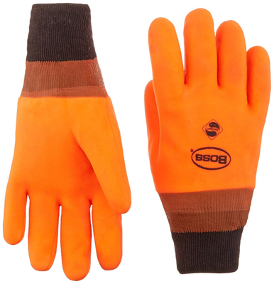 #ad #ad 3500 Hot Hands High Visibility Gloves – Orange PVC Single Dipped Chemical Re... $27.12