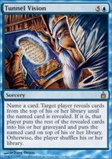 1 x Tunnel Vision - Ravnica: City of Guilds - Moderate Play - MTG