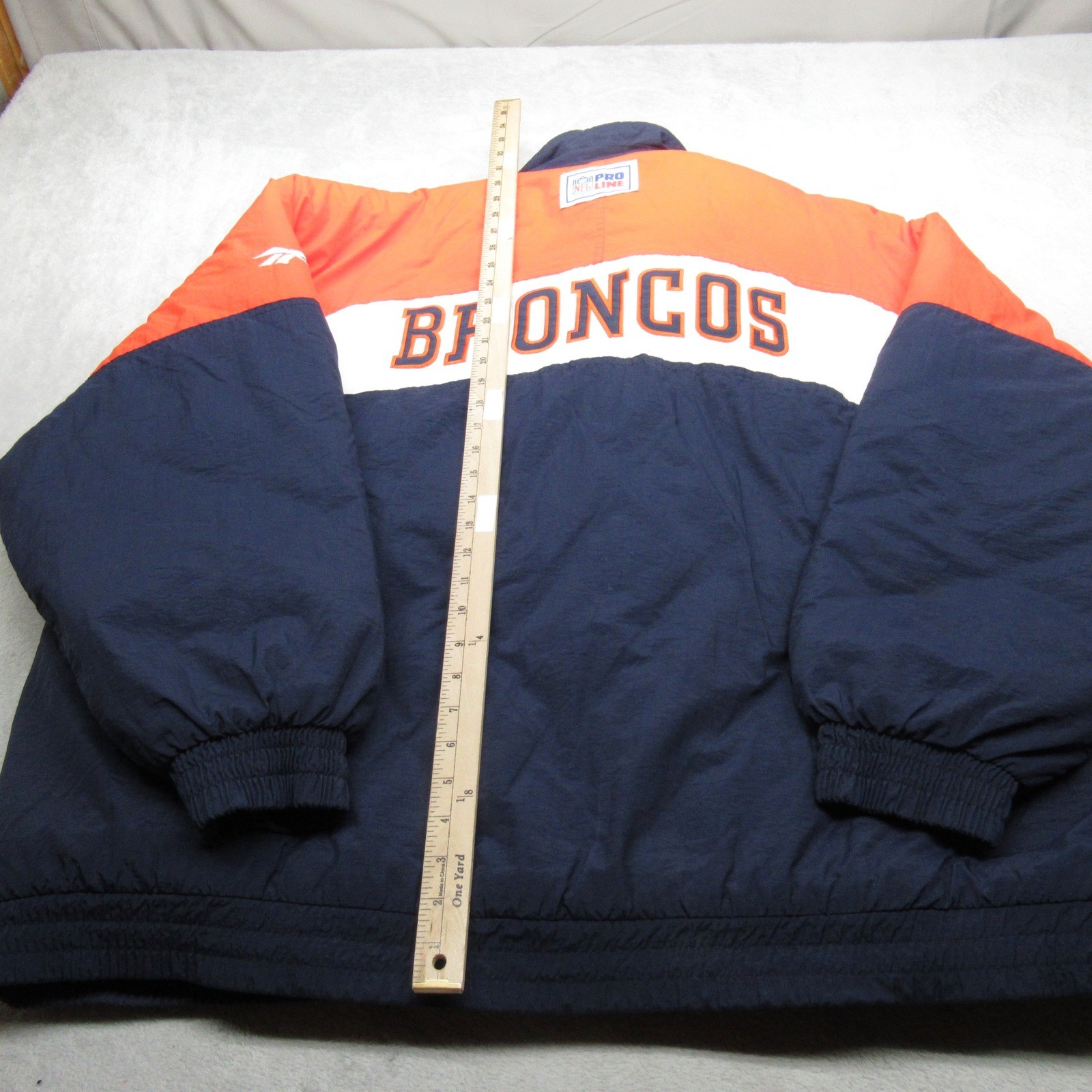 Denver Broncos Jacket Mens XXL Blue Orange Reebok NFL Pro Line Football VTG 90s thumbnail 10