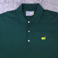 VTG Augusta National Polo Mens Large Golf Masters Slazenger Green Deadstock NWOT
