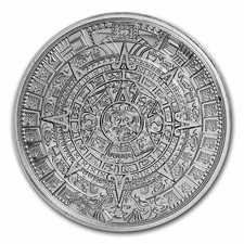 1 oz Silver Round - Aztec 85.38 per troy oz