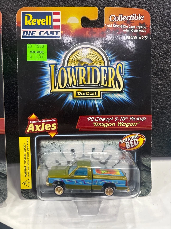 Revell Lowrider '90 雪佛兰 S-10 拾音器 "Dragon Wagon" 和 Electra-slide s-10 罕见 — 第 3/4 张图片