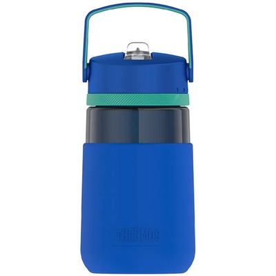 #ad Thermos 12 oz. Kid#x27;s Tritan Hydration Bottle w Straw and Silicone Sleeve Blue $11.99