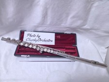 YAMAHA YFL-211 Flute Silver Plated E-Mechanism Student Model Made in Japan #3083