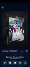 Topps Bunt Black 25 Spencer Schwellenbach Encased Signature Super Rare DIGITAL