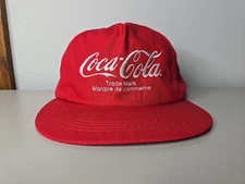 Coca Cola Hat Osfm Red Vintage 1991 English French Trade Mark New With Tags
