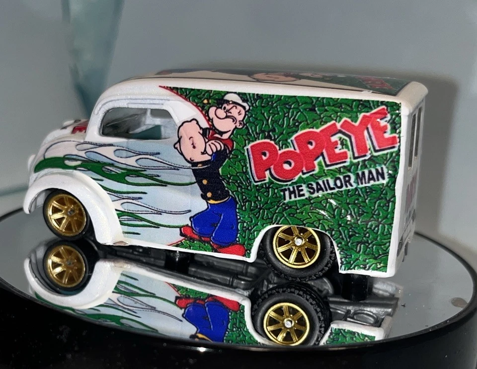 Hot Wheels Dairy Delivery Popeye The Sailor Man,It’s A Custom Real Riders added! - Image 2 of 4