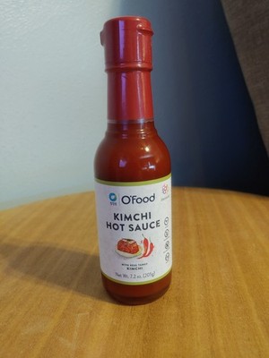 Kimchi Hot Sauce, 7.2 Oz Glass Bottle