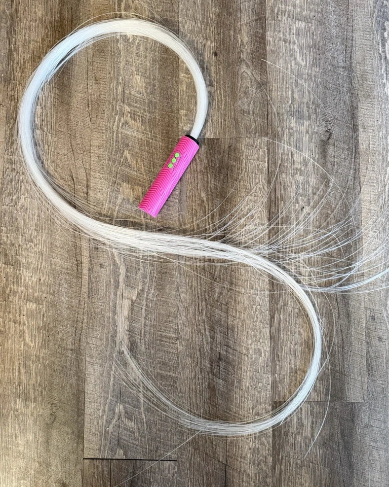 Ants on a Melon - Fiber Optic Light Whip BitWhip - Pink Handle - Image 2 of 4